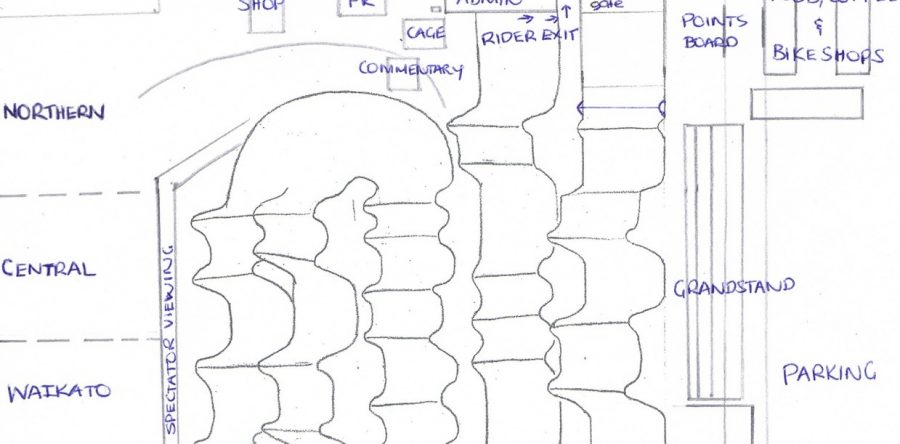 Site Plan for 2012 BMX Nationals – ROTORUA