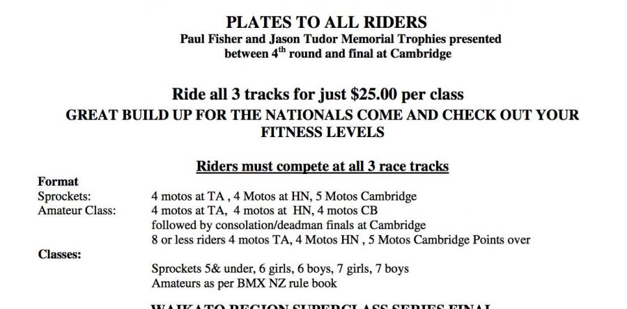 WAIKATO REGION CHAMPS TRI SERIES 2013