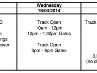 TAURANGA BMX CLUB – PRACTICE AND GATE TIMES